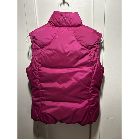 Nike Down Filled Reversible Puffer Vest Pink / Charcoal Womens Small Nice! - Picture 3 of 9